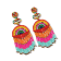Multi-Color Fringe Seed Bead Earring