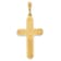 14k Yellow Gold Textured Cross Pendant