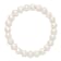 8-9mm White Near-round Freshwater Cultured Pearl Stretch Bracelet