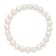 8-9mm White Near-round Freshwater Cultured Pearl Stretch Bracelet