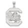 Rhodium Over Sterling Silver LogoArt University of South Carolina Extra
Large Pendant