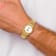 LogoArt Louisiana State University Pro Gold-tone Gents Watch