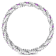 African-Amethyst 10K White Gold Eternity Ring 0.17ctw