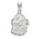 Rhodium Over Sterling Silver LogoArt University of Georgia Large Pendant