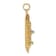 14k Yellow Gold 3D Polished and Textured Cruise Ship Charm