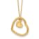 14K Yellow Gold Polished Heart Pendant Necklace