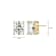Emerald Cut Moissanite 14k Yellow Gold Over Silver Stud Earrings 5.04ctw DEW