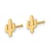 14k Yellow Gold Polished Cactus Stud Earrings
