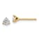 14K Yellow Gold 1/3ct. 3.5mm Round J-K Color Moissanite Earrings