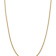 14k Yellow Gold 2.35mm 3-Wire Wheat Link 24 Inch Chain