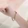 Ruby Color CZ Halo Cluster Curb Chain Bracelet In 14K Gold Over Brass