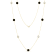 Black Spinel 14k Yellow Gold 34" Necklace 31.93ctw