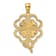 14K Yellow Gold 4-Leaf Clover Charm