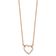 14K Rose Gold Lab Grown Diamond Heart Pendant Necklace
