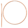 14k Rose Gold Polished 2 3/8" Endless Hoop Earrings