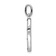 Rhodium Over 14k White Gold Diamond and Sapphire Cross Pendant