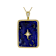 Lapis Lazuli North Star Pendant Necklace In 18K Gold Over Sterling
Silver 0.32ctw
