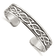 Sterling Silver Antiqued 12.5mm Celtic Design Cuff Bracelet