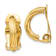 14K Yellow Gold 5/8" Non-Pierced J-Hoop Earrings