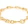 Chain Link Bracelet In 18K Gold Over Bronze