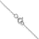 Rhodium Over 14k White Gold 0.4mm Cable 24 Inch Chain