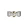 White Cubic Zirconia Platinum and 18k Yellow Gold Over Sterling Silver
Ring 1.26ctw