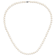 Rhodium Over Sterling Silver 8-9mm White Freshwater Cultured Pearl Necklace