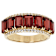 Garnet Rectangular Octagonal Ring In 18K Gold Over Sterling Silver 4.79ctw