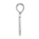 Rhodium Over 14k White Gold Polished Script Letter M Initial Pendant