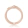 White Topaz and White Sapphire 14K Rose Gold Over Sterling Silver
Multi-Row Open Design Band Ring