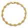 14k Yellow Gold Textured Conch Shell Link Bracelet