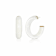 14K Yellow Gold Over Sterling Silver Small Illusion Acrylic Hoop
Earrings in Dove