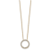 10k Yellow Gold 0.5 ctw Diamond Circle Pendant with 18 inch Cable Chain