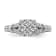 Rhodium Over 14K White Gold Lab Grown Diamond VS/SI GH, Cluster Ring 0.988ctw