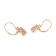 Pink and White Cubic Zirconia 18K Yellow Gold Plated Sterling Silver
Earrings 9.89ctw