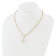 Gold Tone Sterling Silver 3-5.5mm Freshwater Cultured Pearl LETTER V
18-inch Necklace
