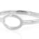 Open Oval Band Ring In Sterling Silver