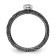 Ruthenium Over Sterling Silver Diamond Stackable Expressions Heart Ring 0.02ctw