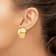 14k Yellow Gold 24mm Half Ball Non-pierced Stud Earrings