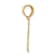 14k Yellow Gold Textured Gambler with Cards Pendant