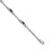 Rhodium Over 14k White Gold Diamond and Tanzanite Bracelet