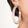 14K Yellow Gold Over Sterling Silver XL Oval Illusion Nude Acrylic Hoops
in Caramel