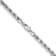 Rhodium Over 14k White Gold 4.25mm Solid Diamond-Cut Rope 22 Inch Chain