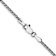 14k White Gold 1.4mm Diamond Cut Wheat Chain 26"