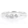 White Lab-Grown Diamond 14kt White Gold 3-Stone Ring 0.15ctw
