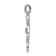 Rhodium Over 14k White Gold Diamond Four Hearts Pendant