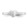 Sterling Silver Polished and Satin Cubic Zirconia Heart Children's Ring