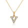 White Diamond Accent 10k Yellow Gold V Initial Pendant With 18” Rope Chain