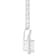 6x4mm Emerald Cut Opal 1/8 ctw Diamond Rhodium Over Sterling Silver Halo
Pendant with Chain