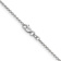 Rhodium Over 14k White Gold 1.4mm Solid Round Open Wide Link Cable 24
Inch Chain
